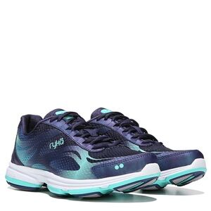 Ryka Women's Devotion Plus' 2 Walking Shoe Navy Teal size 10